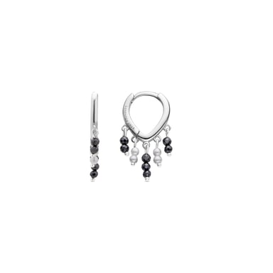 Luxenter Ohrringe aus 925er Sterlingsilber mit weißer Perle und Rhodiumbeschichtung – Ukraes