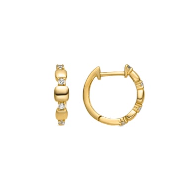 Luxenter Ohrringe aus 925er Sterlingsilber mit Zirkonia, 18 Karat Gelbgold-Finish – Sures