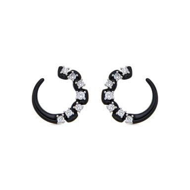Luxenter Ohrringe aus 925er Sterlingsilber mit Zirkonia, rhodiniert – Dekbu