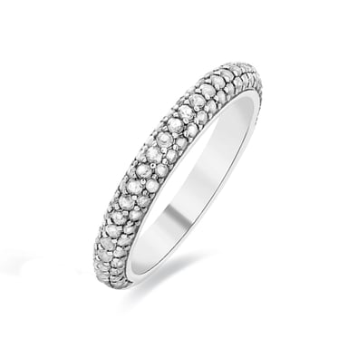 Luxenter Ring aus 925er Sterlingsilber mit Zirkonia, rhodiniert – Kay
