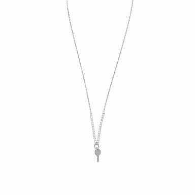 Luxenter Halskette aus 925er Sterlingsilber mit glänzendem Zirkonia, rhodiniert – Talya