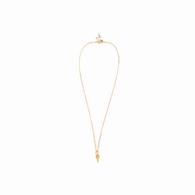 Luxenter Halskette aus 925er Sterlingsilber mit funkelndem Zirkonia, 18 Karat Gelbgold-Finish – Talya
