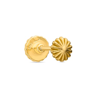Luxenter Piercing aus 925er Sterlingsilber mit 18-karätiger Gelbgold-Finish – Adoi