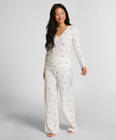 Hunkemöller Pantalon de pyjama Pointelle