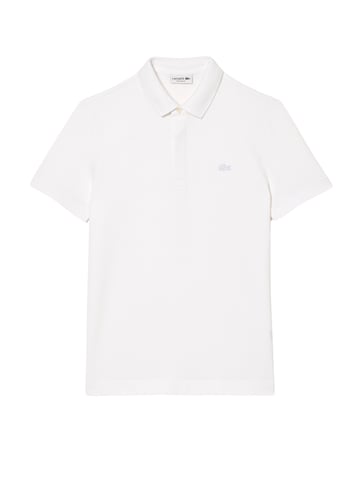 Lacoste Weiß Paris Regular Stretch Baumwolle Piqué Polo Shirt