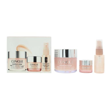 Clinique Feuchtigkeitsspendendes Geschenkset - Feuchtigkeitsspender 30ml, Gesichtsspray 30ml + Augencreme
