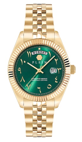 Philipp Plein Date Superlative Gold Herren Armbanduhr PWPNA1026