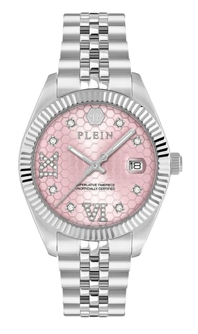 Philipp Plein Date Superlative Silber Damen Armbanduhr PWYFA0125