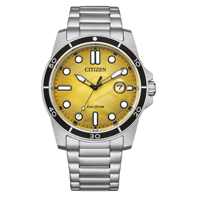 Citizen Sporty Marine Silber Herren Armbanduhr AW1816-89X