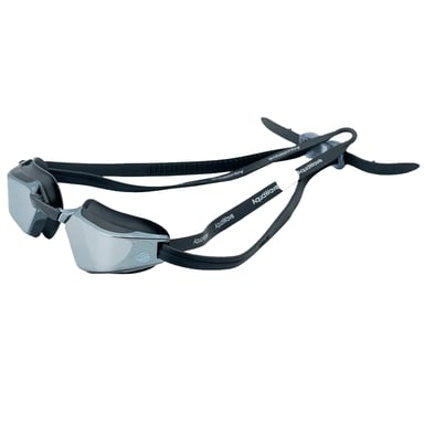 Aquawave - "Vectro MC Champ" Schwimmbrille Verspiegelt für Herren/Damen Unisex (Schwarz/Silber)