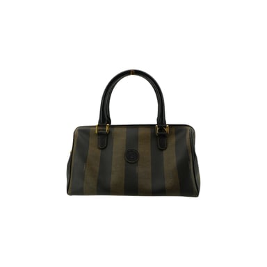 Fendi Vintage Stoffhandtasche Pequin Boston