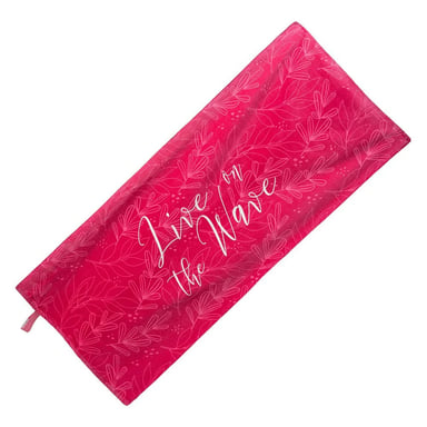 Aquawave - Badetuch "Rannas", Baumwolle, Blätterdruck (Pink)