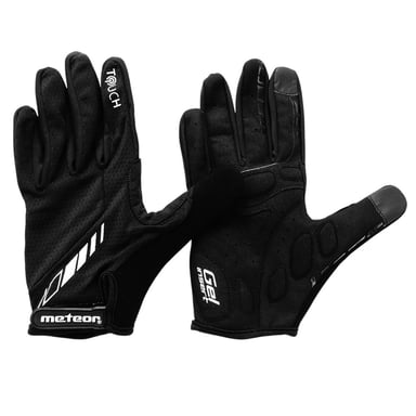 Meteor - Radfahrer-Handschuhe "Full FX10" - Polyamid, Polyester, Nylon (Schwarz)