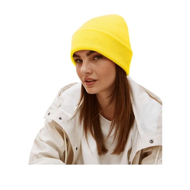 Beechfield Unisex Strickmütze für Erwachsene (Gelb)