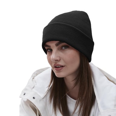 Beechfield Unisex Strickmütze für Erwachsene (Schwarz)