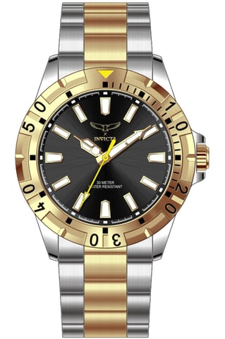 Invicta Specialty 69037 Herrenuhr - Quarzwerk - Metall mit schwarzem Zifferblatt - 42 mm