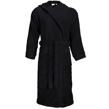 The One Towelling - Morgenmantel für Herren/Damen Unisex, mit Kapuze (Schwarz)