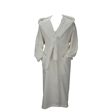 ARTG - "Robezz" Morgenmantel für Herren/Damen Unisex, Baumwolle aus biologischem Anbau (Weiß)
