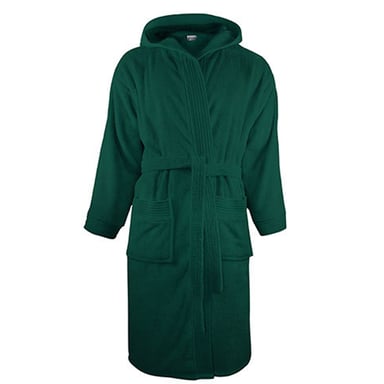 The One Towelling - Morgenmantel für Herren/Damen Unisex, mit Kapuze (Dunkelgrün)