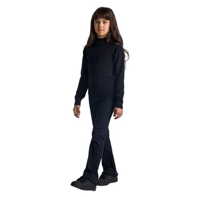 Minoti - Pullover für Mädchen, Rollkragen, Weich (Schwarz)