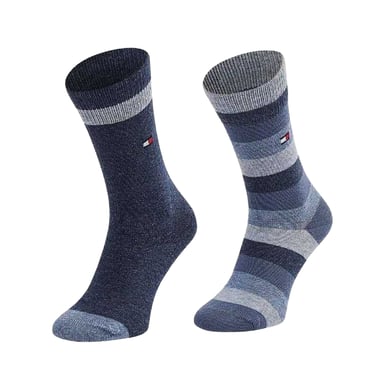 Tommy Hilfiger - Socken für Kinder, Stripes (2er-Pack) (Marine/Blau)
