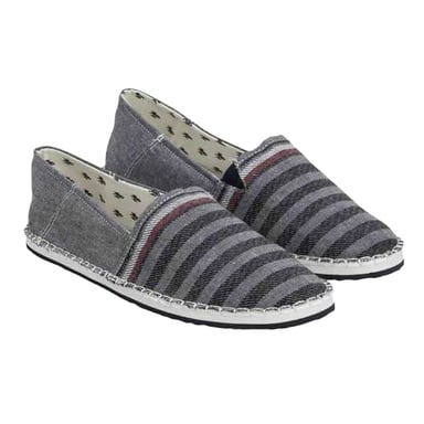 Tommy Hilfiger - Mit Streifen Espadrillen für Herren (Marine/Grau)