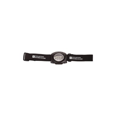 Mountain Warehouse - Stirnlampe, Vier rot und ein weiß LEDs (Schwarz)