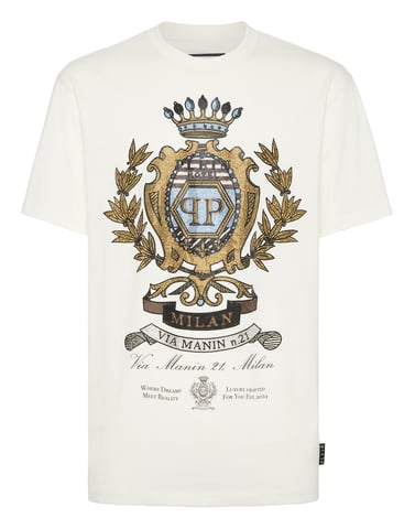 T-Shirt Rundhalsausschnitt Ss Crest