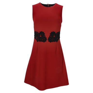 Dolce & Gabbana Minikleid aus roter Schurwolle