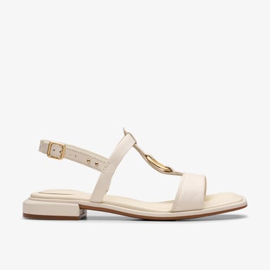 Ariany Sling Cream Leather Sandalen