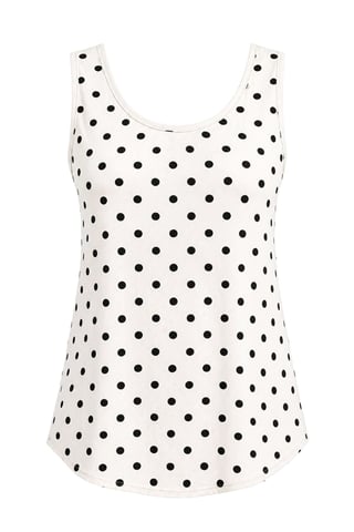 Lässiges U-Ausschnitt Baumwollmix Tanktop