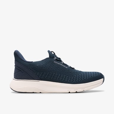 Motion Trek LO Navy Knit Sneakers