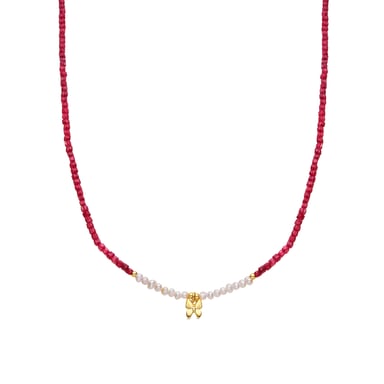 Luxenter 925 Sterlingsilber-weiße Perlenkette mit 18-Karat-Gelbgold – Sortiment