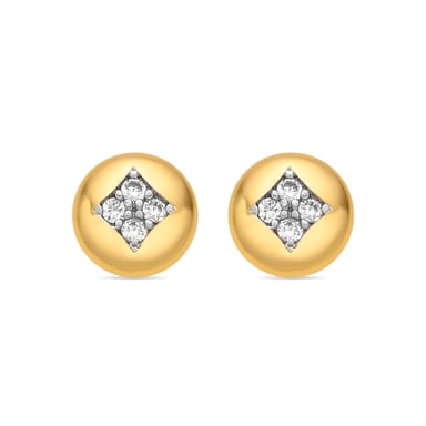 Luxenter Ohrringe mit 18 Karat Gelbgold-Finish und Brillantstrass – Tawil