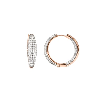 Luxenter Ohrringe aus Zirkonia mit 18 Karat Gelbgold-Finish – Syuco