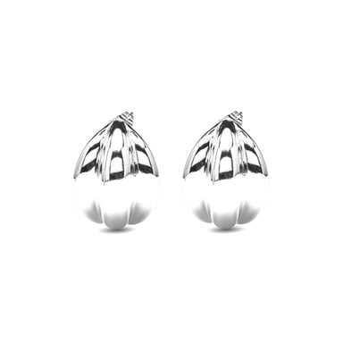 Ohrringe mit Luxenter Rhodium-Finish – Macchi