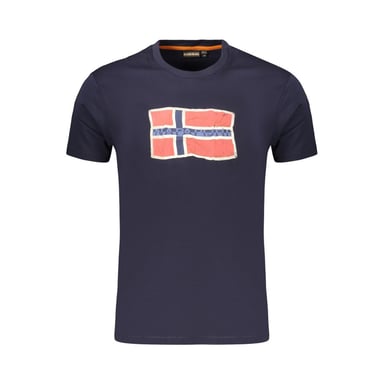 Napapijri Blaue Baumwoll Herren T-Shirt