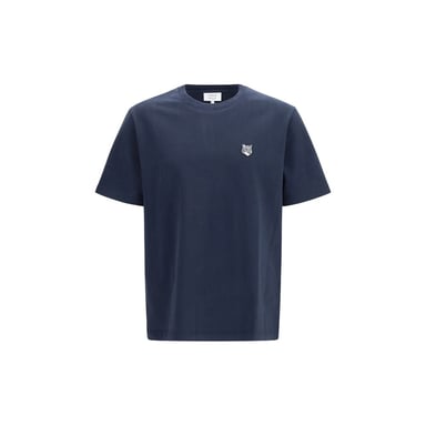Maison Kitsuné Blaues Baumwoll-T-Shirt