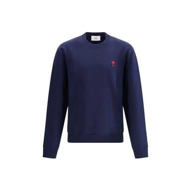 Ami Paris Blaues Baumwoll-Sweatshirt