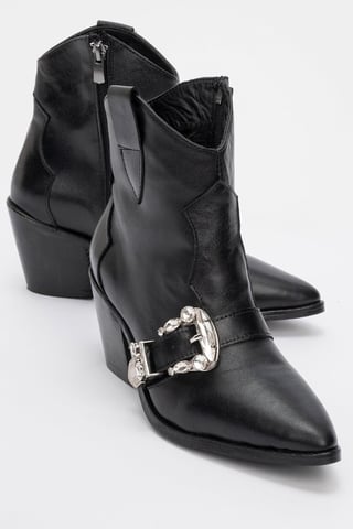 Any Leder Schnallen Stiefel