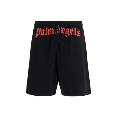 Palm Angels Schwarze Baumwolle Bermuda-Shorts