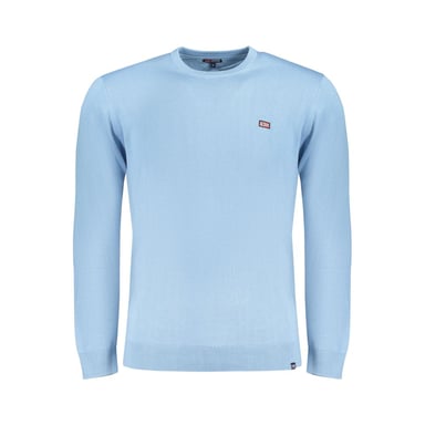 Norwegen 1963 Blauer Baumwollpullover für Herren