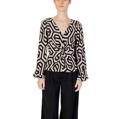 Jacqueline De Yong Beigefarbene Polyesterbluse