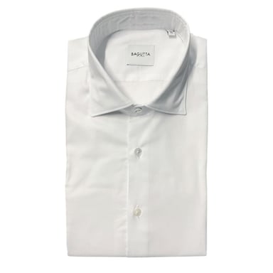 Bagutta Weiße Baumwoll-Herrensch shirt