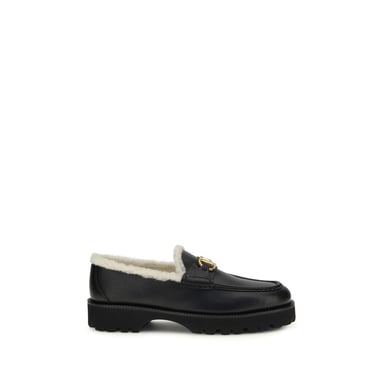 Valentino Garavani Schwarze Kalbsleder Bos Taurus Slipper
