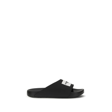 Givenchy schwarze Gummisandalen
