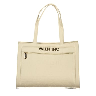 Mario Valentino Beige Polyurethan Damenhandtasche mit mehreren Taschen