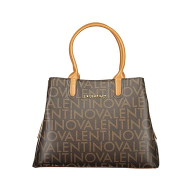 Mario Valentino Braune Polyurethan Damenhandtasche mit Griffen
