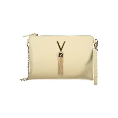 Mario Valentino Beige Polyurethan Damen-Tasche mit abnehmbarem Ketten-Schultergurt