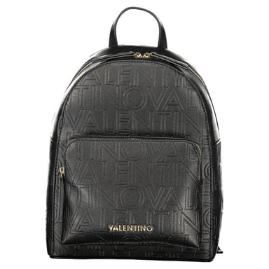 Mario Valentino Schwarzer Polyurethan Damen-Rucksack